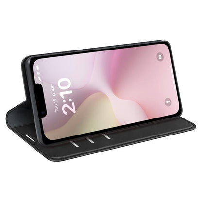 For iPhone 16e Retro-skin Magnetic Suction Leather Phone Case(Black) by bashfashion
