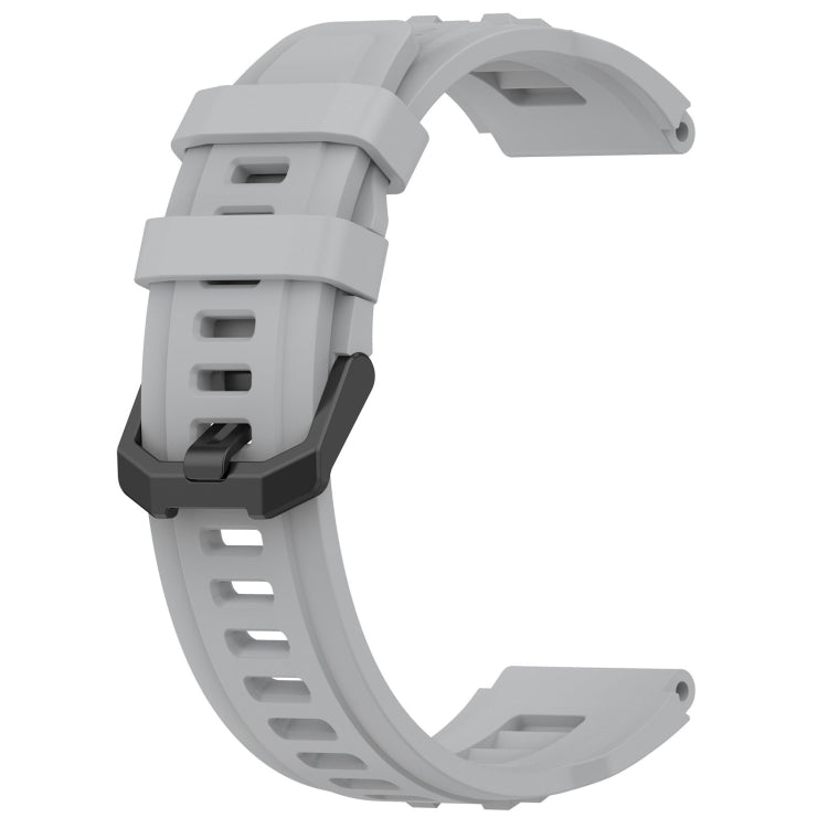 For Amazfit T-Rex Ultra Silicone Sports Watch Band(Grey) by bashfashion