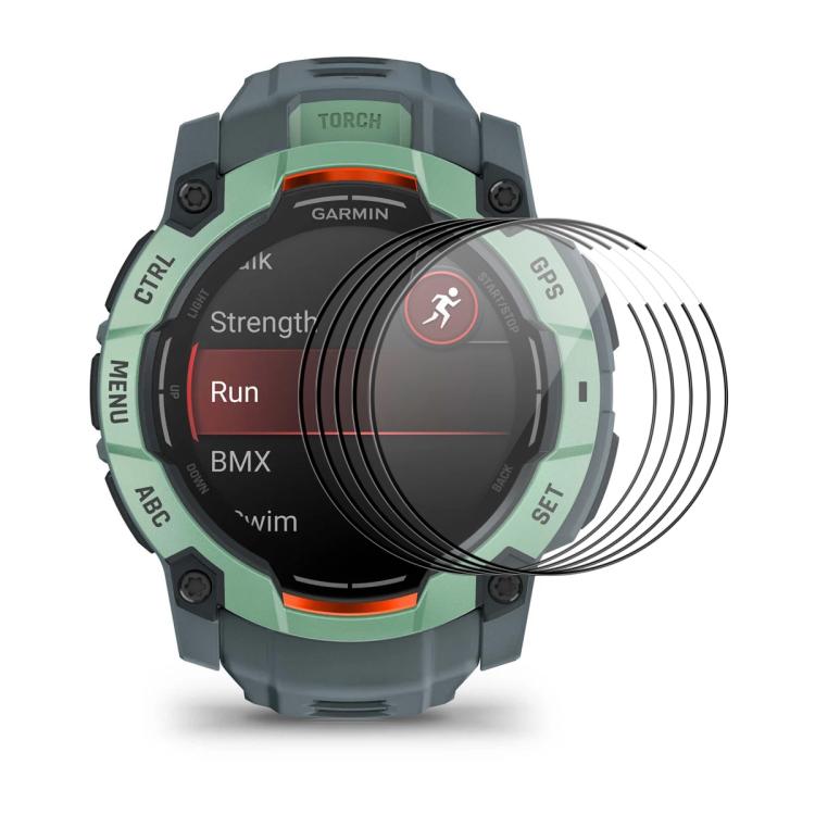 For Garmin Instinct 3 AMOLED / Solar 50mm 5pcs ENKAY 3D Full Coverage Soft PC Edge PMMA HD Screen Protector Film by ENKAY