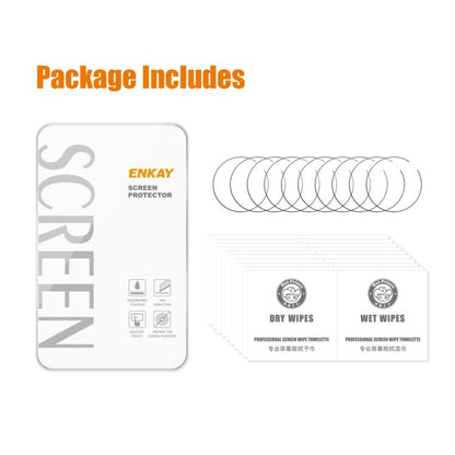 For Garmin Instinct 3 AMOLED / Solar 50mm 10pcs ENKAY 3D Full Coverage Soft PC Edge PMMA HD Screen Protector Film by ENKAY