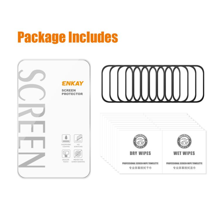 For Garmin Venu X1 10pcs ENKAY 3D Full Coverage Soft PC Edge PMMA HD Screen Protector Film by ENKAY