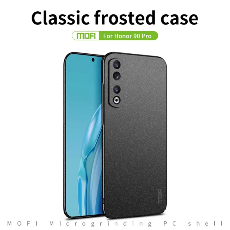 For Honor 90 Pro MOFI Fandun Series Frosted PC Ultra-thin All-inclusive Phone Case(Black) by MOFI