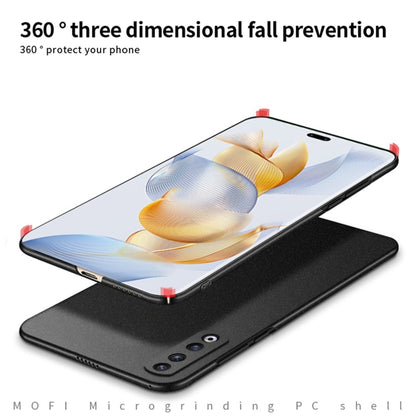 For Honor 90 Pro MOFI Fandun Series Frosted PC Ultra-thin All-inclusive Phone Case(Black) by MOFI