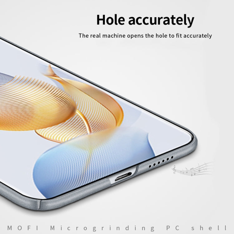 For Honor 90 Pro MOFI Fandun Series Frosted PC Ultra-thin All-inclusive Phone Case(Black) by MOFI