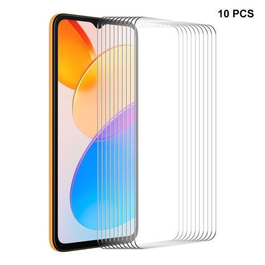 For Honor 70 Lite / X5 / X6 10pcs ENKAY 0.26mm 9H 2.5D High Aluminum-silicon Tempered Glass Film by ENKAY