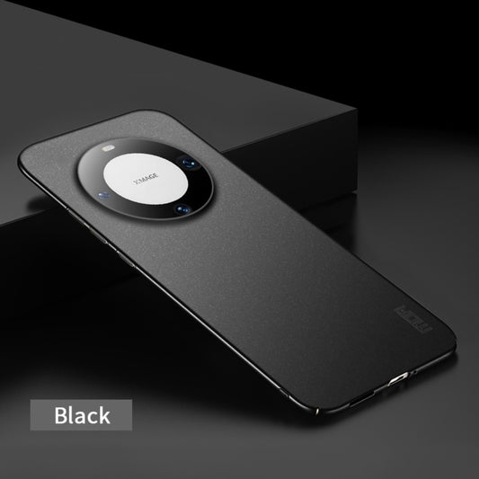 For Huawei Mate 60 Pro MOFI Fandun Series Frosted PC Ultra-thin All-inclusive Phone Case(Black) by MOFI