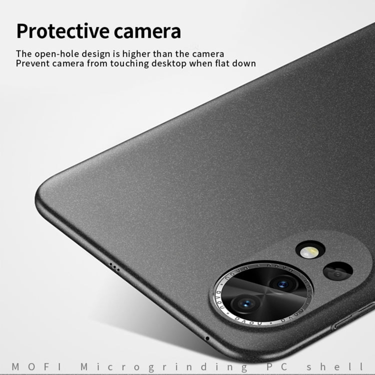 For Huawei nova 12 Pro / 12 Ultra MOFI Fandun Series Frosted PC Ultra-thin All-inclusive Phone Case(Black) by MOFI