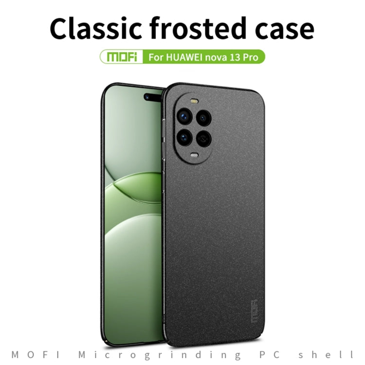 For Huawei nova 13 Pro MOFI Fandun Series Frosted PC Ultra-thin All-inclusive Phone Case(Gray) by MOFI