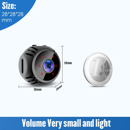 W8 Mini Camera HD 1080P Night Vision Battery Video Surveillance Wifi Smart Home Camera(Black) by bashfashion