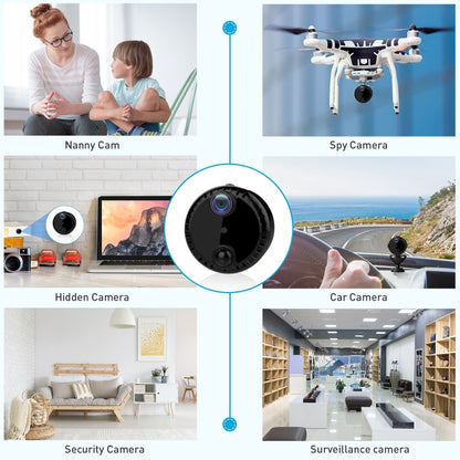 R10 4K HD Night Vision Cell Phone Remote Camera WiFi Webcam Home Network Monitor Camera(Black) by bashfashion