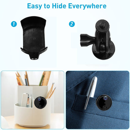 R10 4K HD Night Vision Cell Phone Remote Camera WiFi Webcam Home Network Monitor Camera(Black) by bashfashion