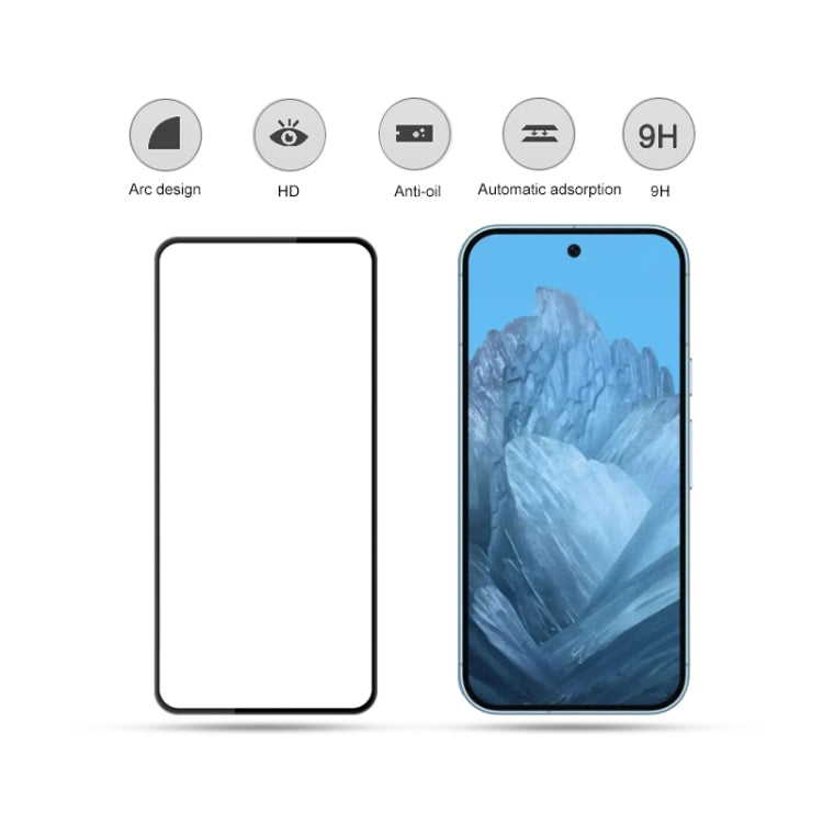 For Google Pixel 9 Pro mocolo 2.5D Full Glue Full Cover Tempered Glass Film by mocolo