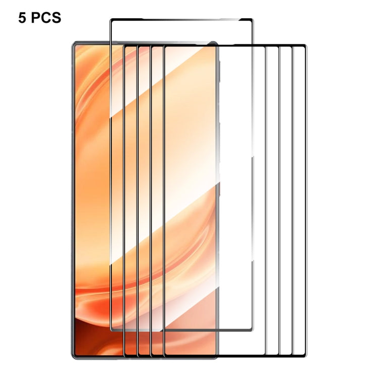 For ZTE Nubia Z50 Ultra 5pcs ENKAY Hat-Prince Full Glue High Aluminum-silicon Tempered Glass Film by ENKAY