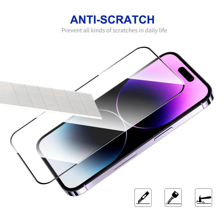 For iPhone 16 10pcs ENKAY Full Glue High Aluminum-silicon Tempered Glass Film by ENKAY