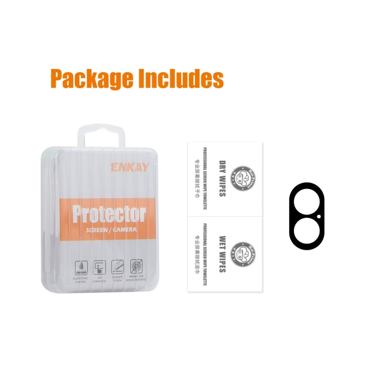 For iPhone 16 / 16 Plus ENKAY Hat-Prince 9H Rear Camera Lens Tempered Glass Film by ENKAY