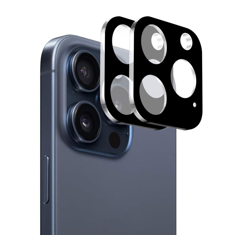 For iPhone 16 Pro / 16 Pro Max 2pcs ENKAY Hat-Prince 9H Rear Camera Lens Tempered Glass Film by ENKAY