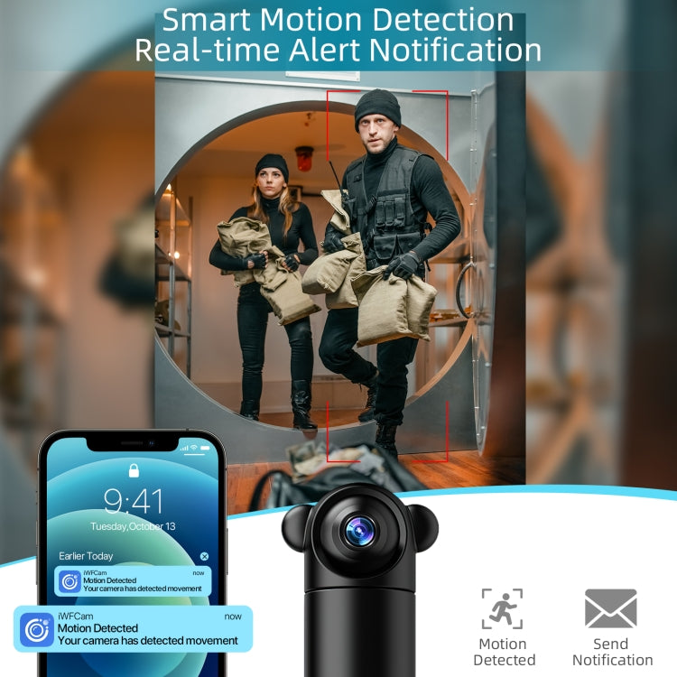 V10 HD Infrared Home Night Vision Mini Camera Remote Control Family Security Camera by bashfashion