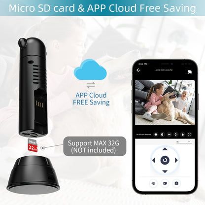 V10 HD Infrared Home Night Vision Mini Camera Remote Control Family Security Camera by bashfashion
