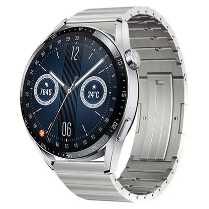For Huawei Watch GT3 46mm Titanium Alloy Quick Release Watch Band(Silver) by bashfashion