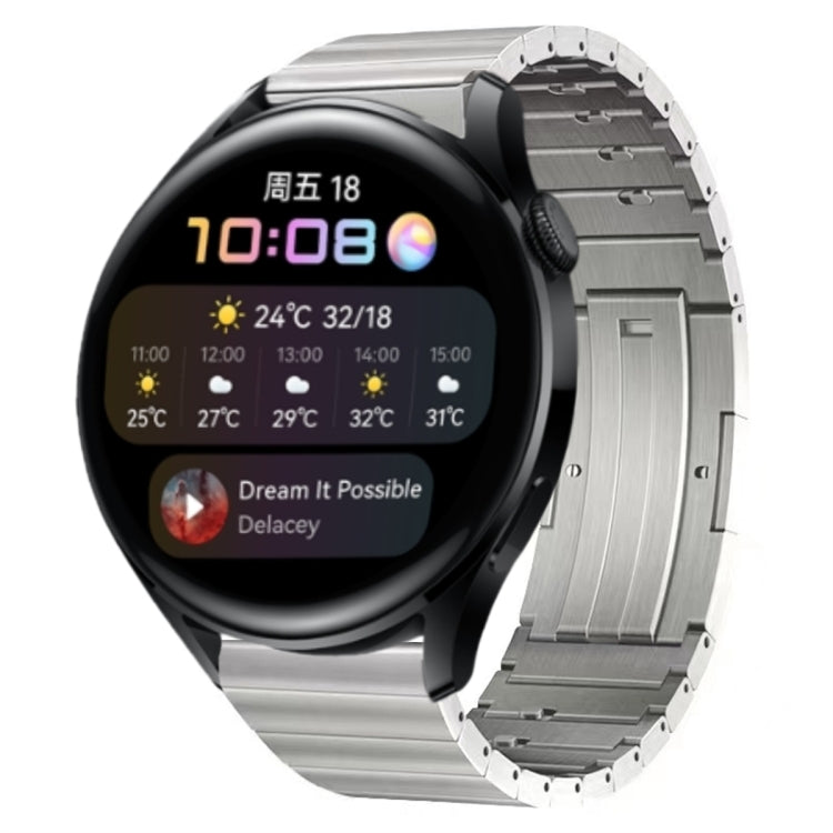 For Huawei Watch 3 Titanium Alloy Quick Release Watch Band(Silver) by bashfashion