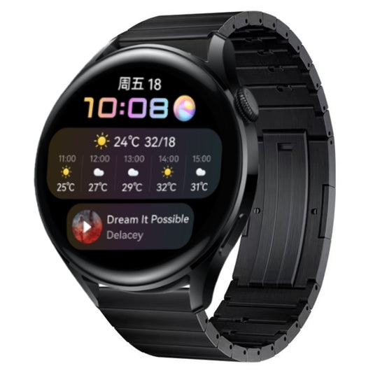 For Huawei Watch 3 Titanium Alloy Quick Release Watch Band(Black) by bashfashion