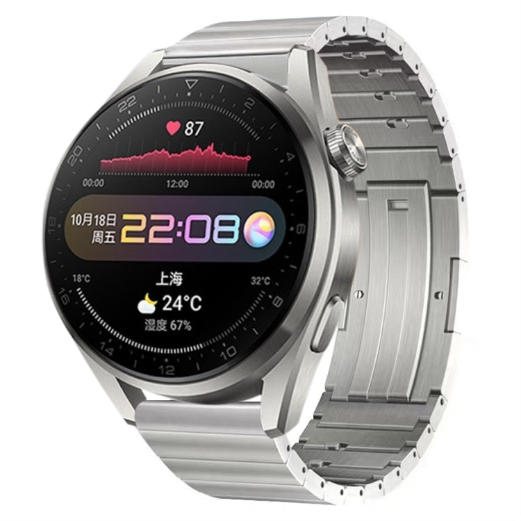 For Huawei Watch 3 Pro Titanium Alloy Quick Release Watch Band(Silver) by bashfashion