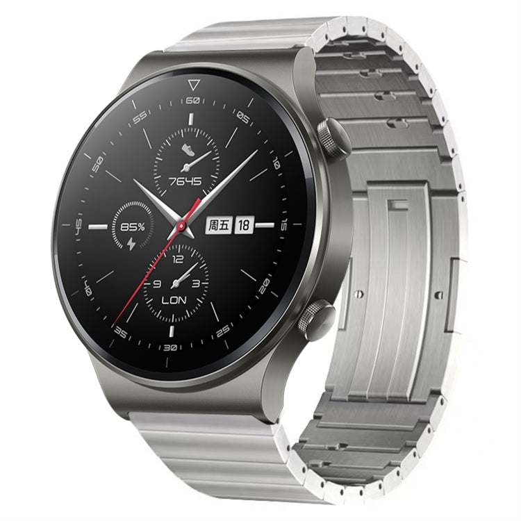 For Huawei Watch GT 2 Pro Titanium Alloy Quick Release Watch Band(Silver) by bashfashion