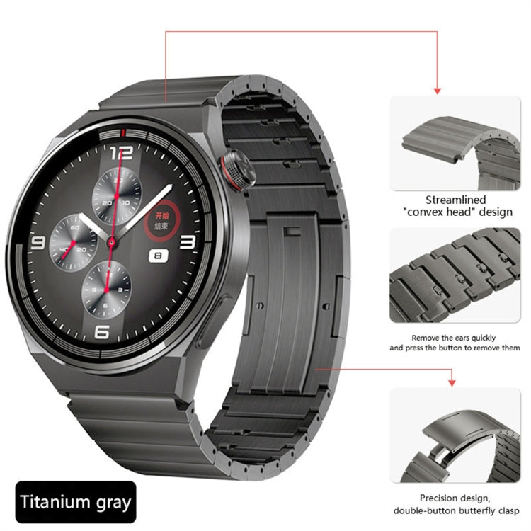 For Huawei Watch GT 2e Titanium Alloy Quick Release Watch Band(Gray) by bashfashion