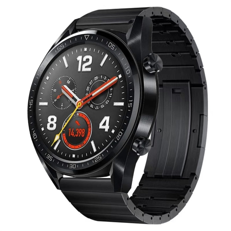For Huawei Watch GT 42mm / 46mm Titanium Alloy Quick Release Watch Band(Black) by bashfashion