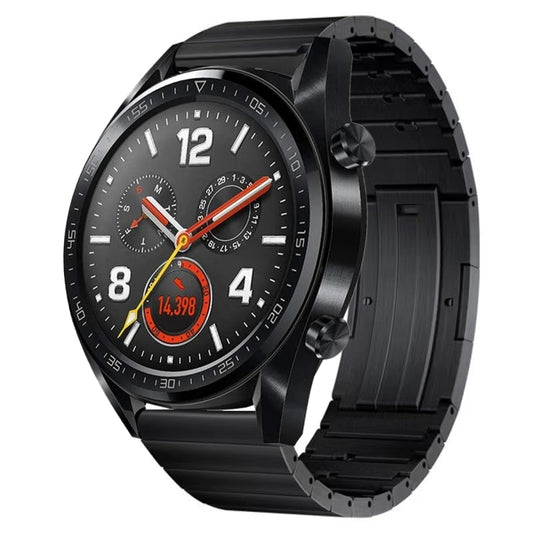 For Huawei Watch GT 42mm / 46mm Titanium Alloy Quick Release Watch Band(Black) by bashfashion