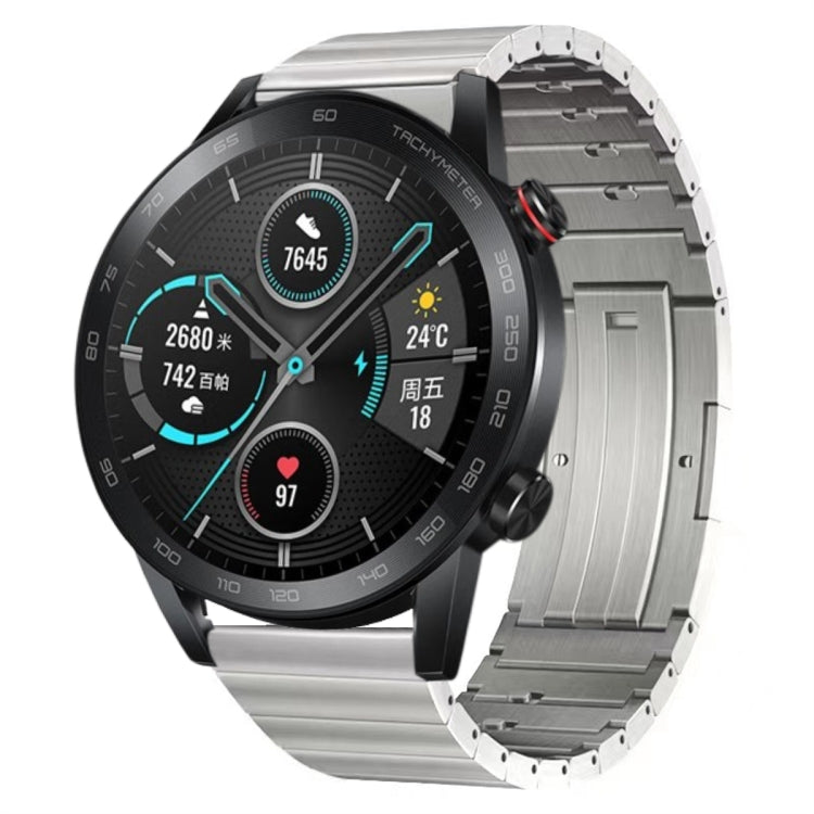 For Honor Magic Watch 2 46mm Titanium Alloy Quick Release Watch Band(Silver) by bashfashion