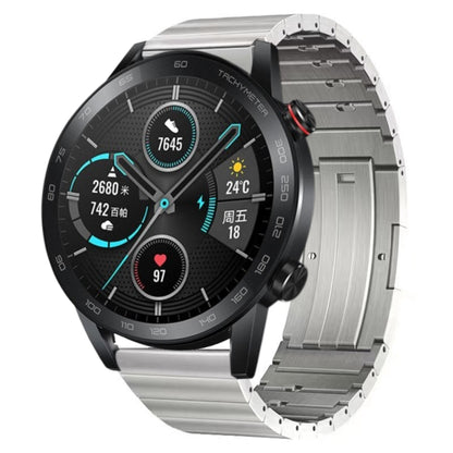 For Honor Magic Watch 2 46mm Titanium Alloy Quick Release Watch Band(Silver) by bashfashion