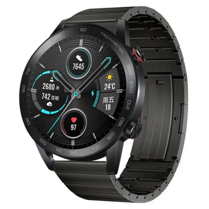 For Honor Magic Watch 2 46mm Titanium Alloy Quick Release Watch Band(Gray) by bashfashion