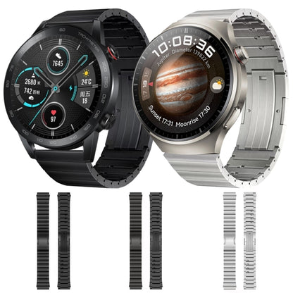For Huawei Watch 3 Pro Titanium Alloy Quick Release Watch Band(Black) by bashfashion