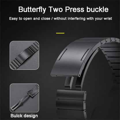 For Huawei Watch GT Runner Titanium Alloy Quick Release Watch Band(Black) by bashfashion