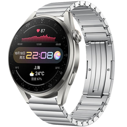 For Huawei Watch 3 Pro One Bead Titanium Alloy Watch Band(Silver) by bashfashion