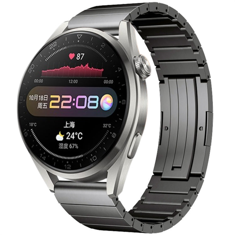 For Huawei Watch 3 Pro One Bead Titanium Alloy Watch Band(Gray) by bashfashion