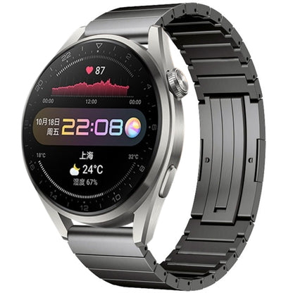 For Huawei Watch 3 Pro One Bead Titanium Alloy Watch Band(Gray) by bashfashion