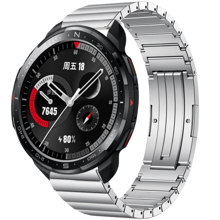 For Honor Watch GS Pro One Bead Titanium Alloy Watch Band(Silver) by bashfashion