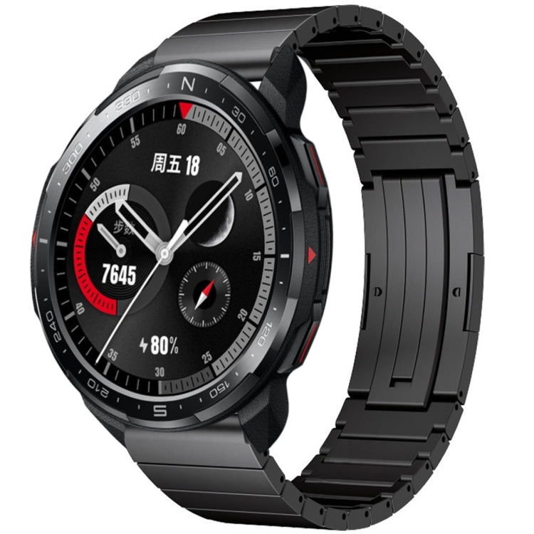 For Honor Watch GS Pro One Bead Titanium Alloy Watch Band(Black) by bashfashion