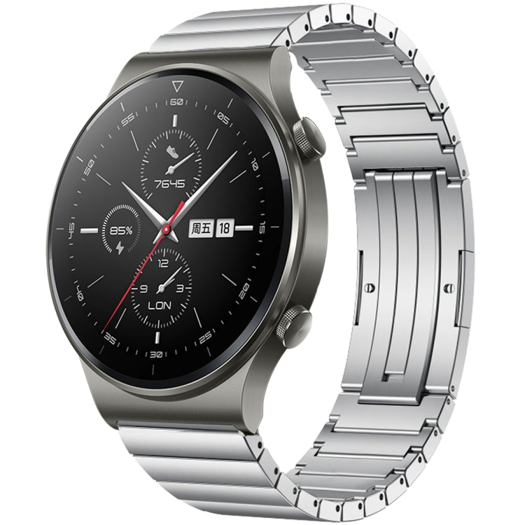 For Huawei Watch GT 2 Pro One Bead Titanium Alloy Watch Band(Silver) by bashfashion