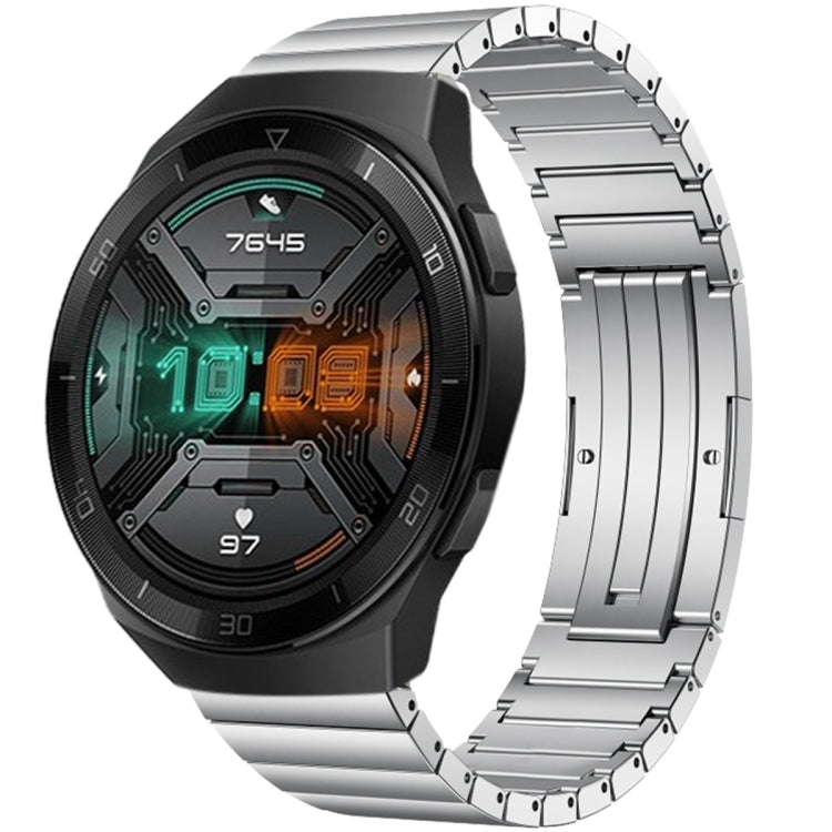 For Huawei Watch GT 2e One Bead Titanium Alloy Watch Band(Silver) by bashfashion