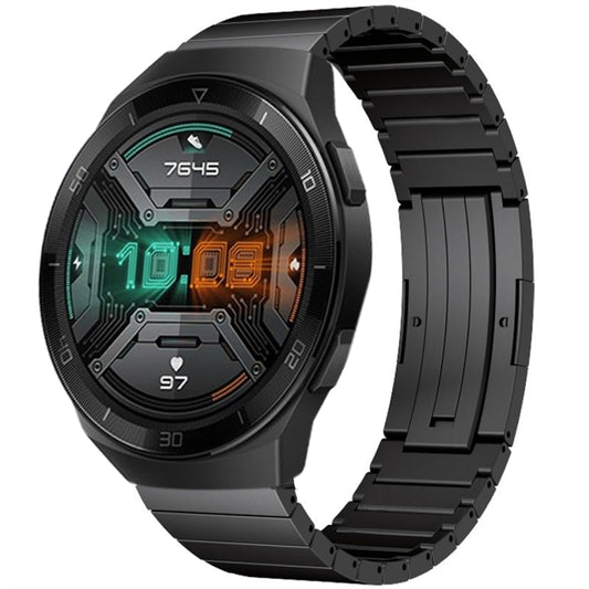 For Huawei Watch GT 2e One Bead Titanium Alloy Watch Band(Black) by bashfashion