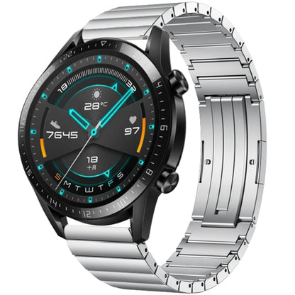 For Huawei Watch GT 2 46mm One Bead Titanium Alloy Watch Band(Silver) by bashfashion