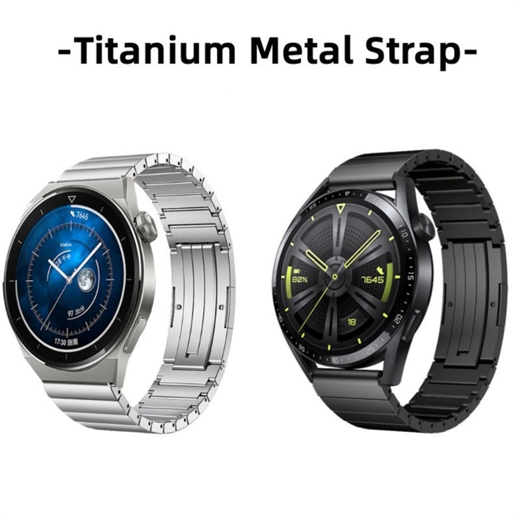 For Huawei Watch GT 3 Pro 46mm One Bead Titanium Alloy Watch Band(Silver) by bashfashion