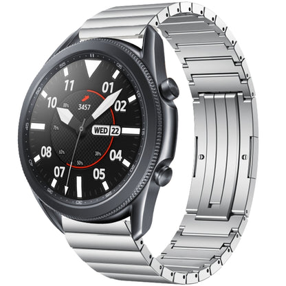 For Samsung Galaxy Watch 3 45mm One Bead Titanium Alloy Watch Band(Silver) by bashfashion