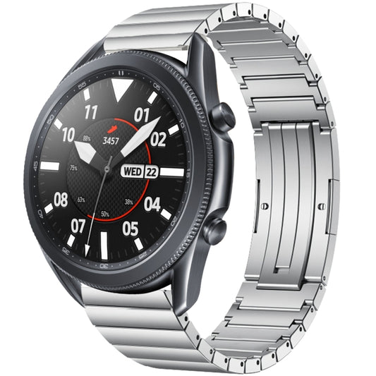 For Samsung Galaxy Watch 3 45mm One Bead Titanium Alloy Watch Band(Silver) by bashfashion