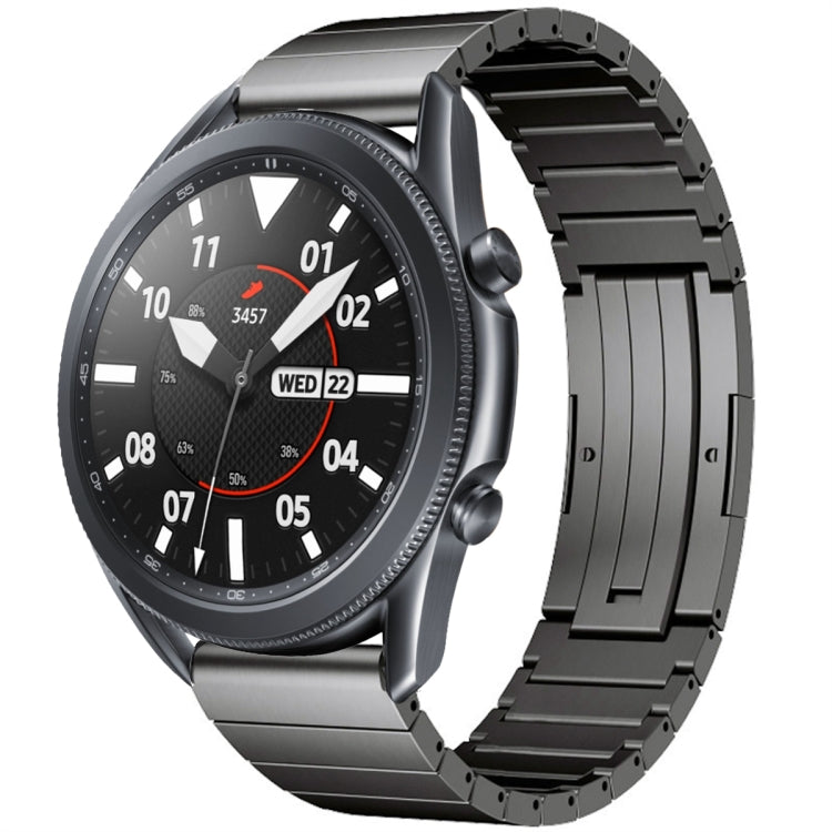 For Samsung Galaxy Watch 3 45mm One Bead Titanium Alloy Watch Band(Gray) by bashfashion