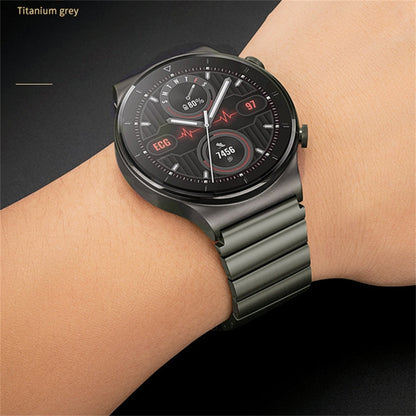 For Samsung Galaxy Watch 42mm One Bead Titanium Alloy Watch Band(Gray) by bashfashion