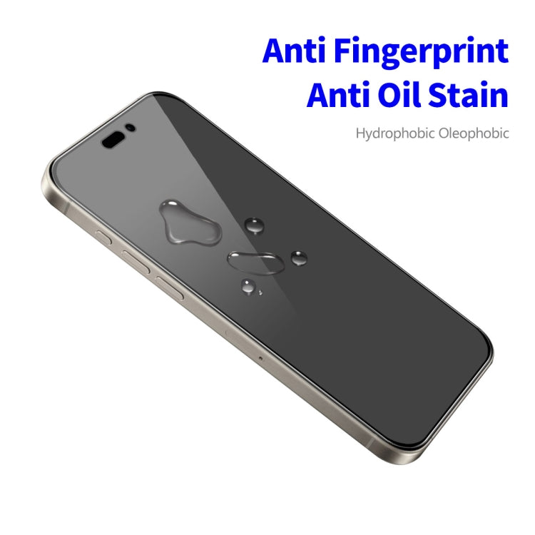 For iPhone 15 Pro Max ENKAY Hat-Prince 28 Degree Anti-peeping Tempered Glass Full Screen Film by ENKAY